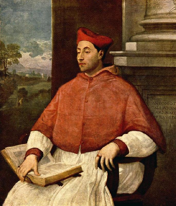Sebastiano del Piombo Portrait of Antonio Cardinal Pallavicini oil painting image